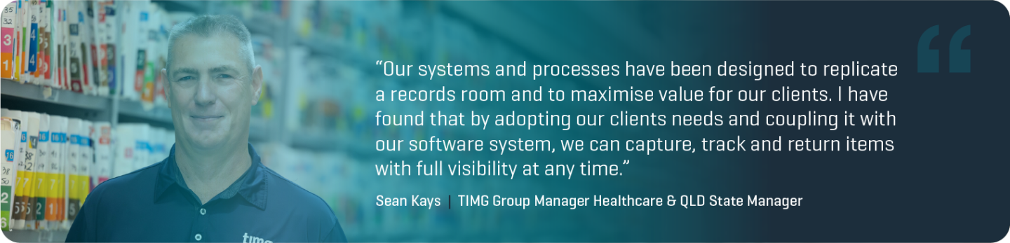 TIMG Sean Kays, Healthcare records and information management